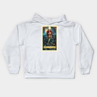 The Fool Card From the Light Mermaid Tarot Deck. Kids Hoodie